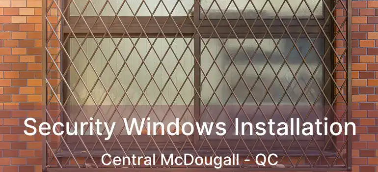  Security Windows Installation Central McDougall - QC