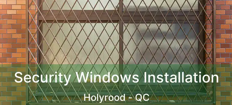  Security Windows Installation Holyrood - QC