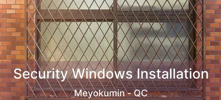  Security Windows Installation Meyokumin - QC
