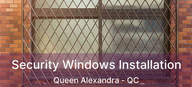  Security Windows Installation Queen Alexandra - QC