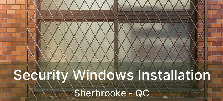  Security Windows Installation Sherbrooke - QC