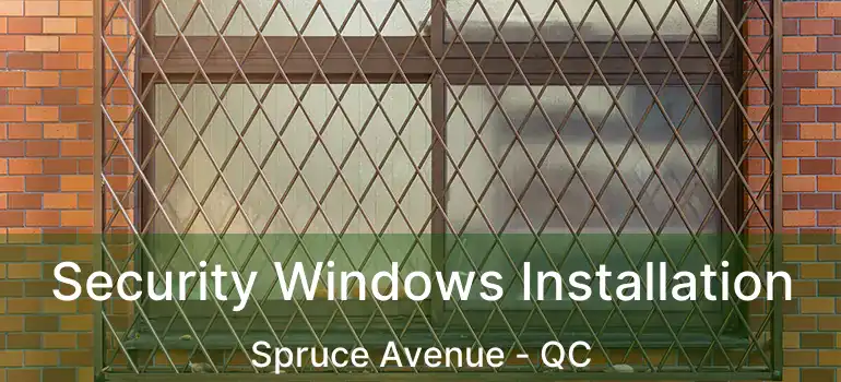  Security Windows Installation Spruce Avenue - QC