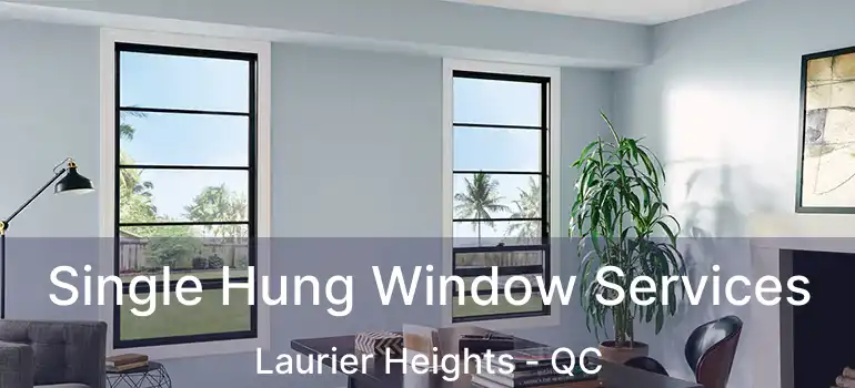  Single Hung Window Services Laurier Heights - QC