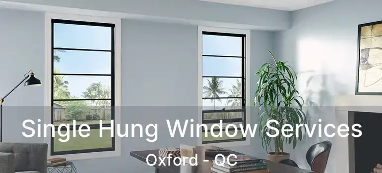  Single Hung Window Services Oxford - QC