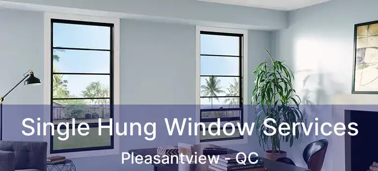  Single Hung Window Services Pleasantview - QC