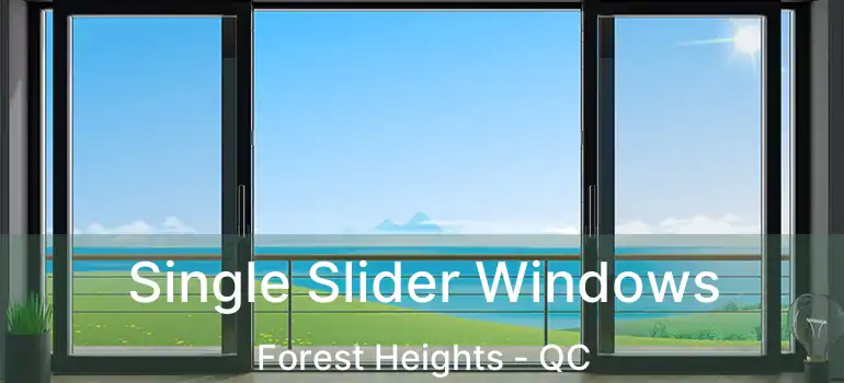  Single Slider Windows Forest Heights - QC