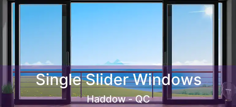  Single Slider Windows Haddow - QC