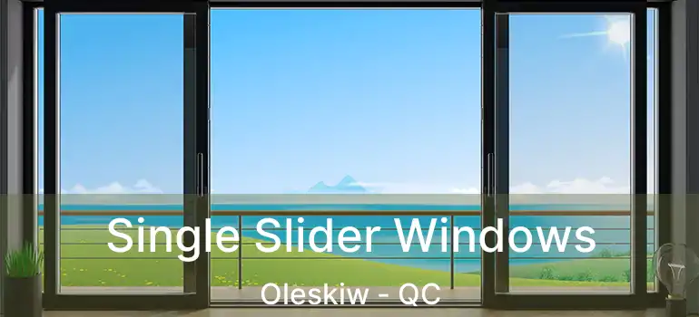 Single Slider Windows Oleskiw - QC