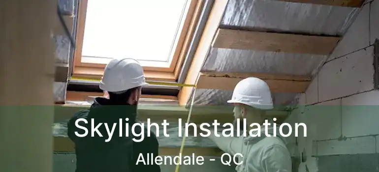  Skylight Installation Allendale - QC