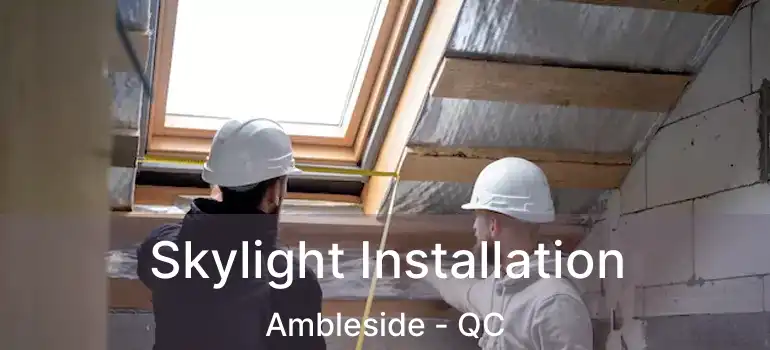  Skylight Installation Ambleside - QC