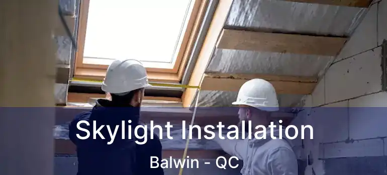  Skylight Installation Balwin - QC