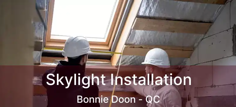  Skylight Installation Bonnie Doon - QC