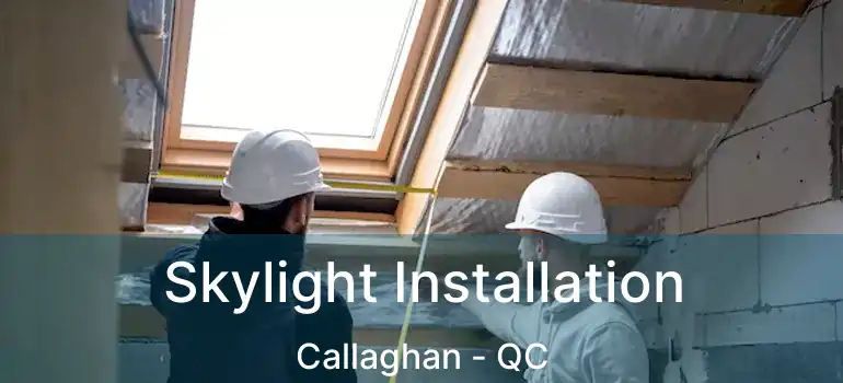  Skylight Installation Callaghan - QC