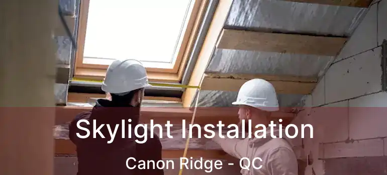  Skylight Installation Canon Ridge - QC