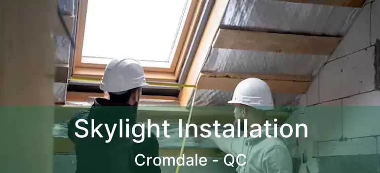  Skylight Installation Cromdale - QC