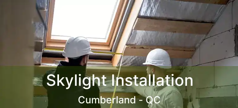  Skylight Installation Cumberland - QC