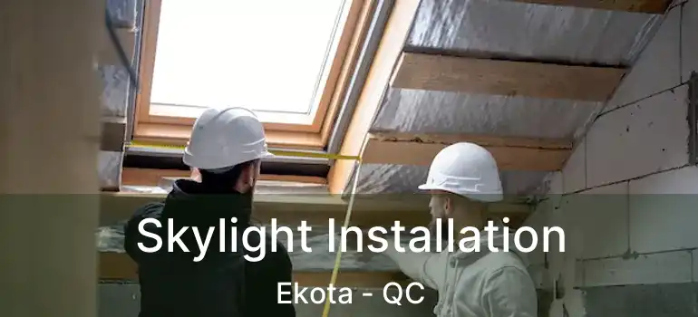  Skylight Installation Ekota - QC