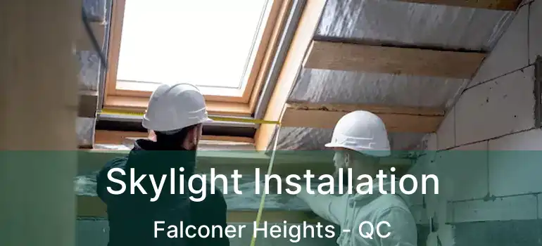  Skylight Installation Falconer Heights - QC