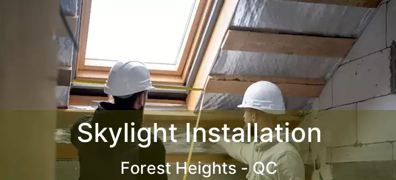 Skylight Installation Forest Heights - QC