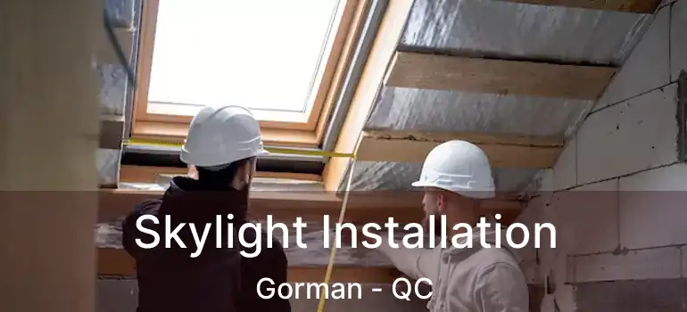  Skylight Installation Gorman - QC