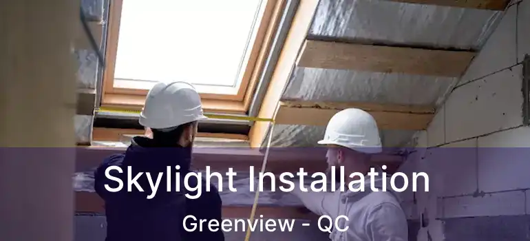  Skylight Installation Greenview - QC
