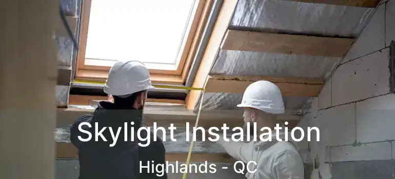  Skylight Installation Highlands - QC