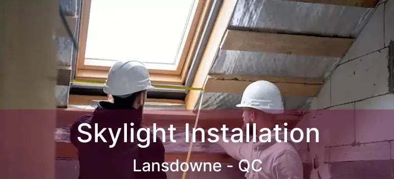  Skylight Installation Lansdowne - QC