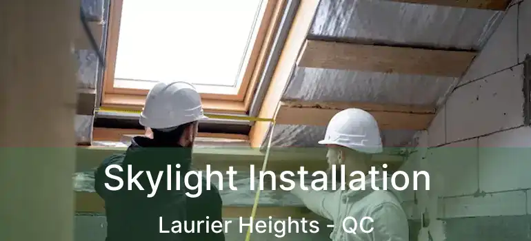  Skylight Installation Laurier Heights - QC