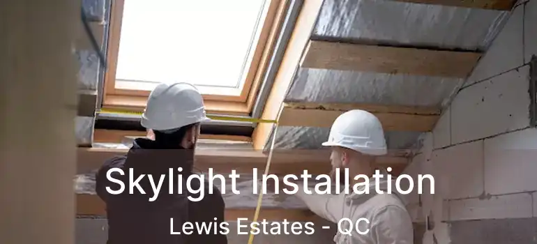  Skylight Installation Lewis Estates - QC