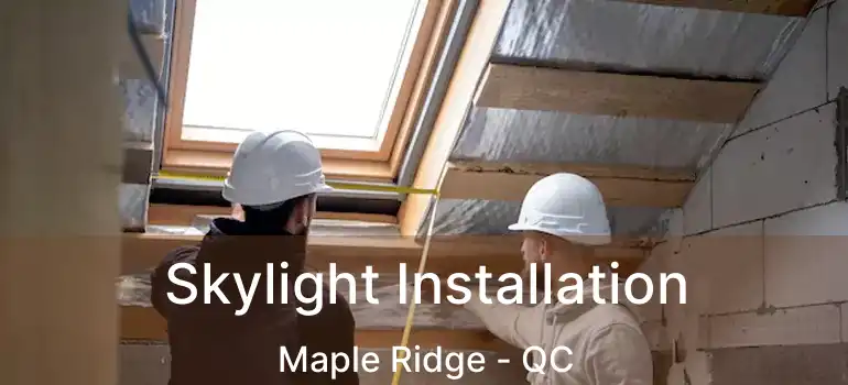  Skylight Installation Maple Ridge - QC