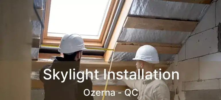  Skylight Installation Ozerna - QC