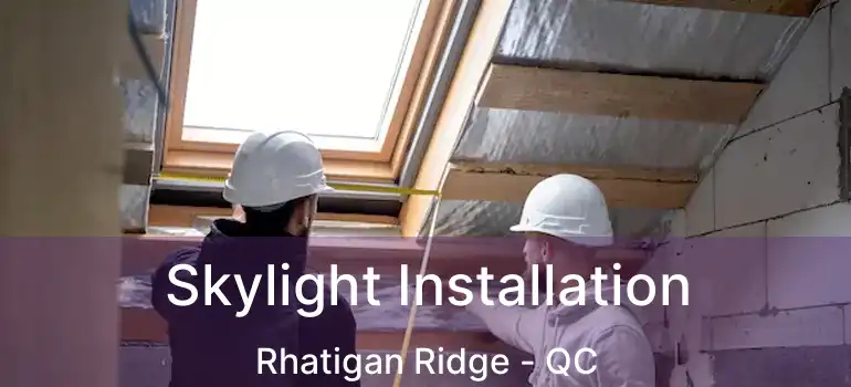  Skylight Installation Rhatigan Ridge - QC