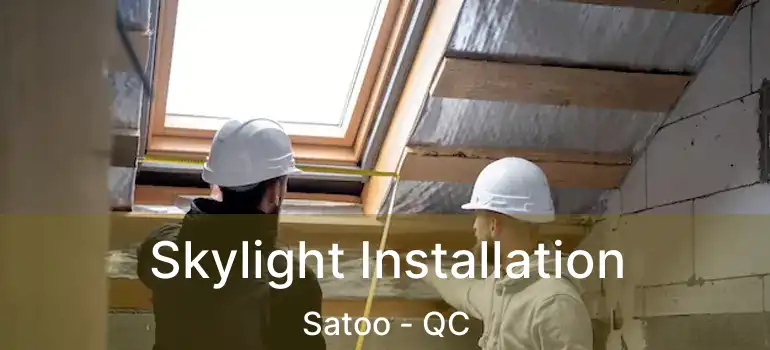  Skylight Installation Satoo - QC