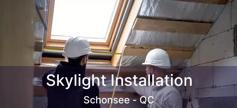  Skylight Installation Schonsee - QC