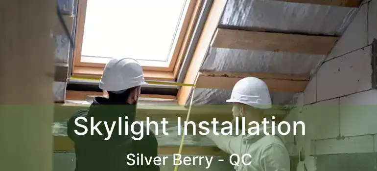 Skylight Installation Silver Berry - QC