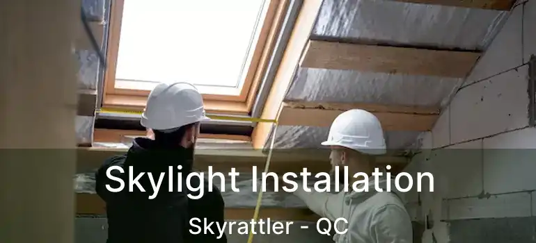  Skylight Installation Skyrattler - QC