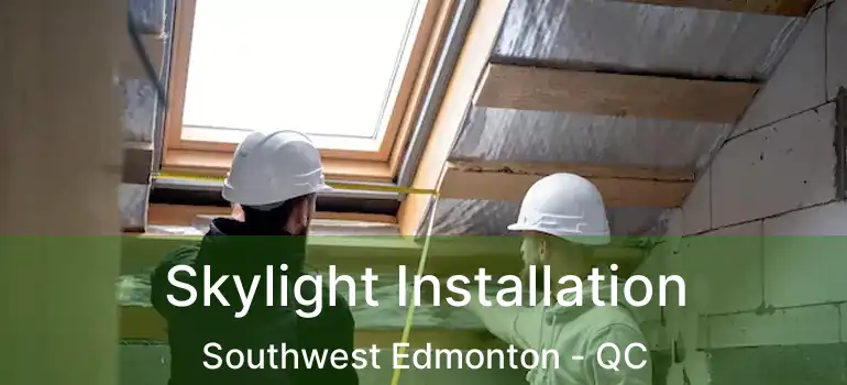 Skylight Installation Southwest Edmonton - QC