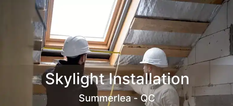  Skylight Installation Summerlea - QC