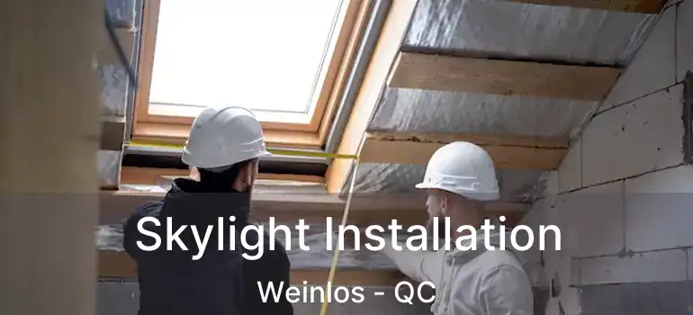  Skylight Installation Weinlos - QC