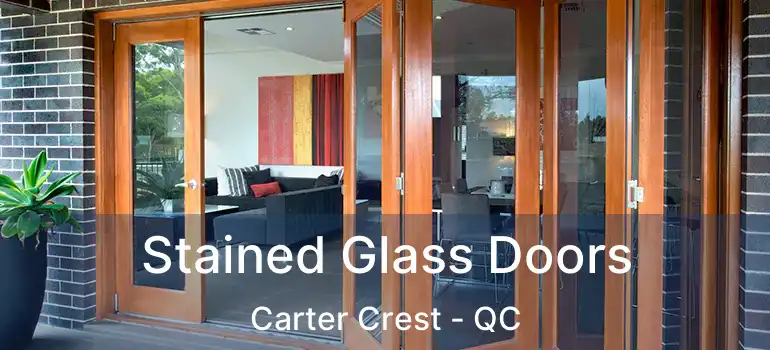  Stained Glass Doors Carter Crest - QC
