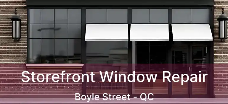  Storefront Window Repair Boyle Street - QC