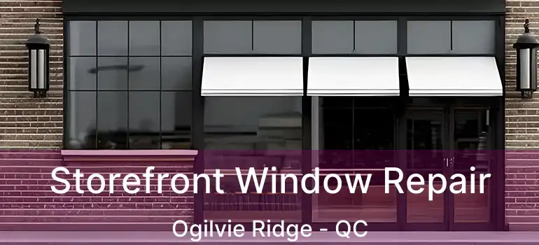  Storefront Window Repair Ogilvie Ridge - QC