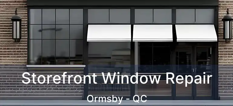  Storefront Window Repair Ormsby - QC