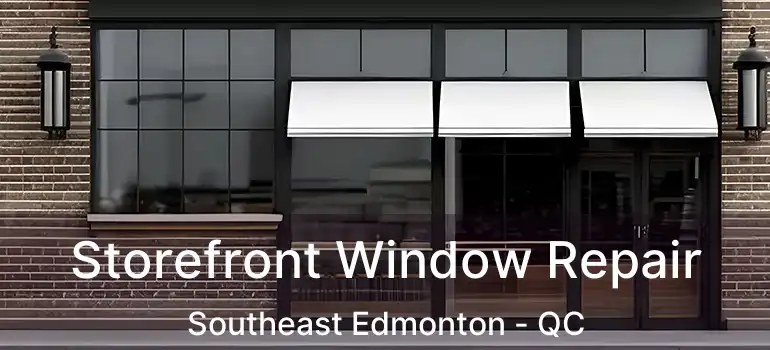 Storefront Window Repair Southeast Edmonton - QC