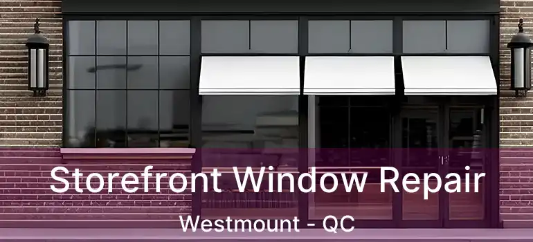  Storefront Window Repair Westmount - QC