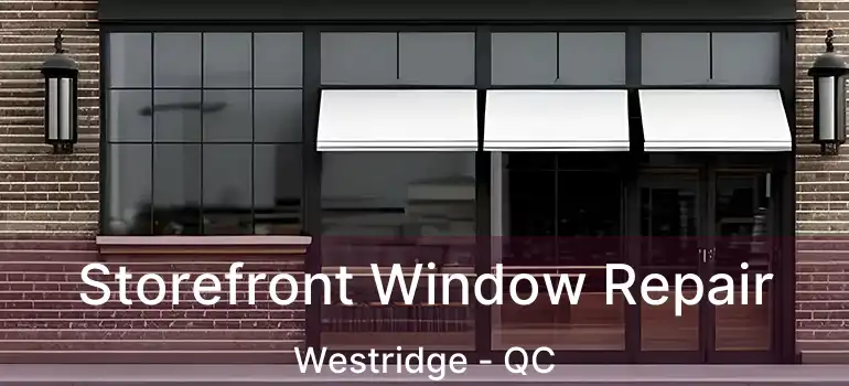  Storefront Window Repair Westridge - QC