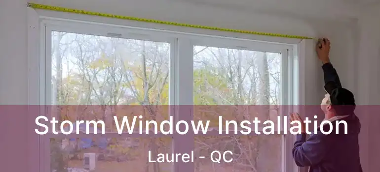  Storm Window Installation Laurel - QC