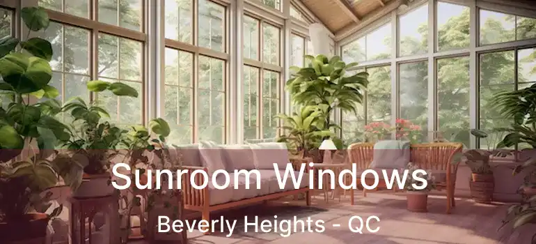  Sunroom Windows Beverly Heights - QC