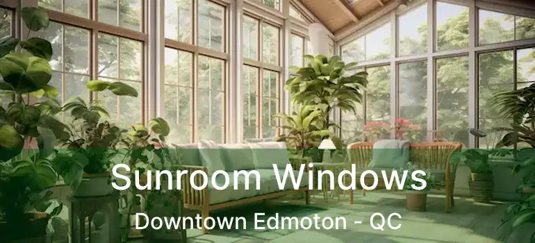  Sunroom Windows Downtown Edmoton - QC