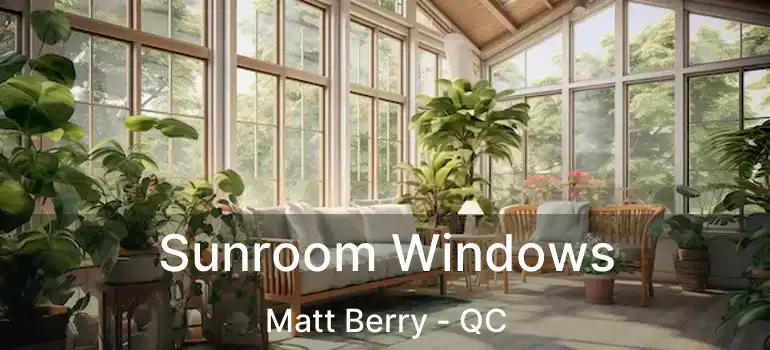  Sunroom Windows Matt Berry - QC